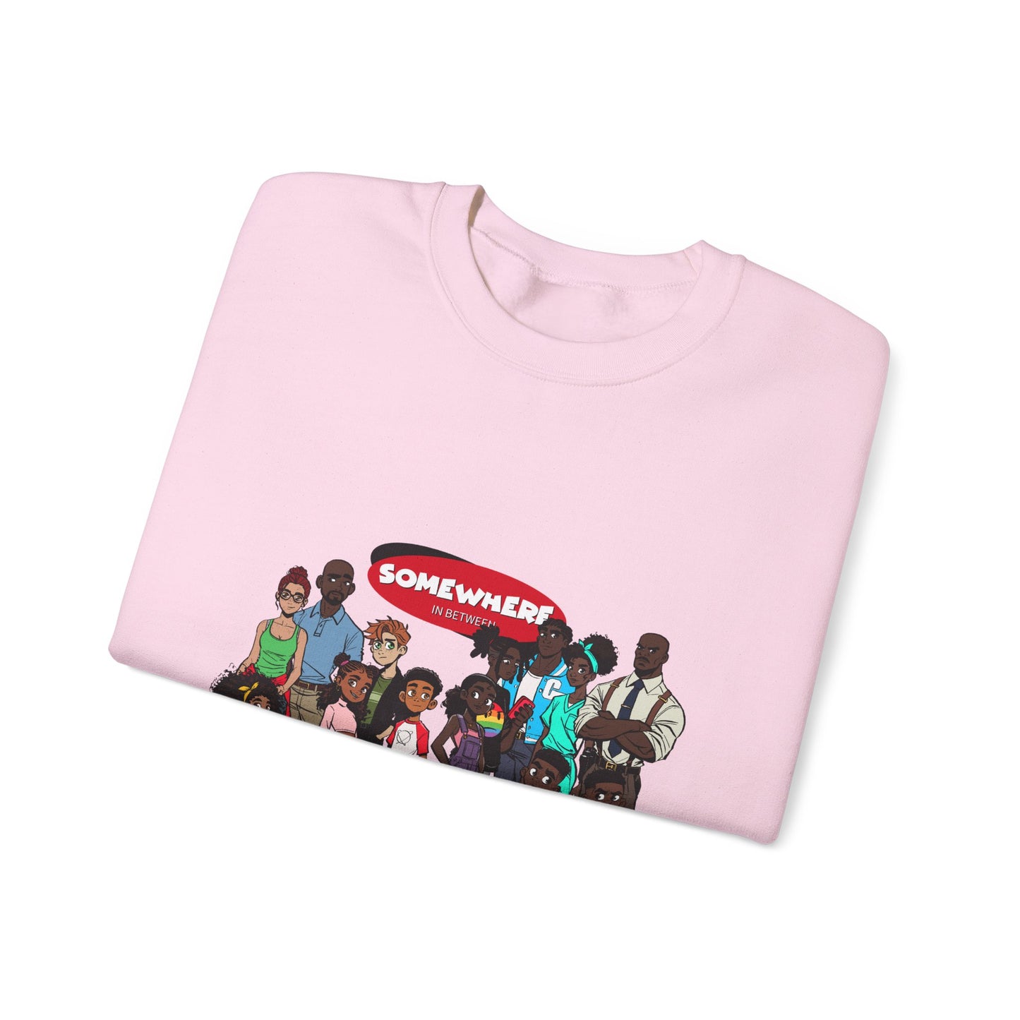 Somewhere in Between™ Unisex Crewneck Sweatshirt – “Family Gathering” Edition