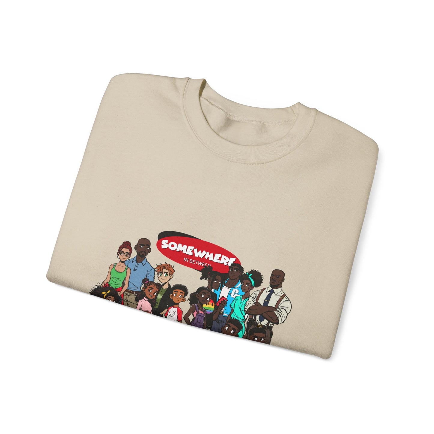 Somewhere in Between™ Unisex Crewneck Sweatshirt – “Family Gathering” Edition