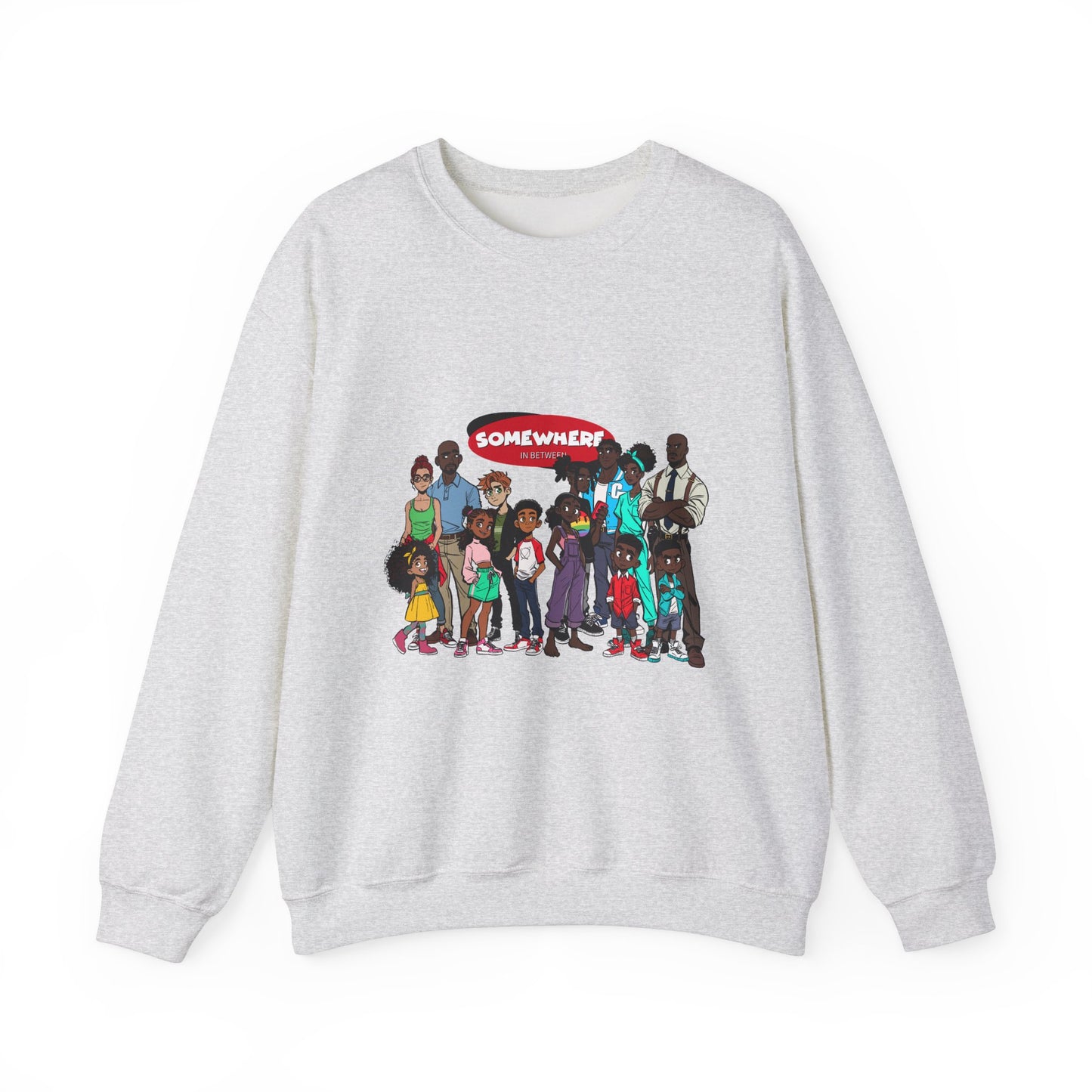 Somewhere in Between™ Unisex Crewneck Sweatshirt – “Family Gathering” Edition