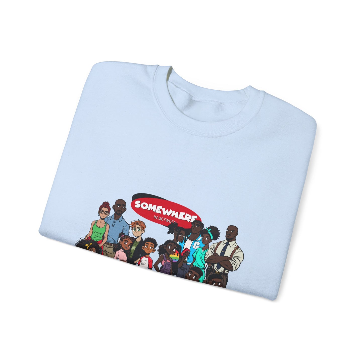 Somewhere in Between™ Unisex Crewneck Sweatshirt – “Family Gathering” Edition