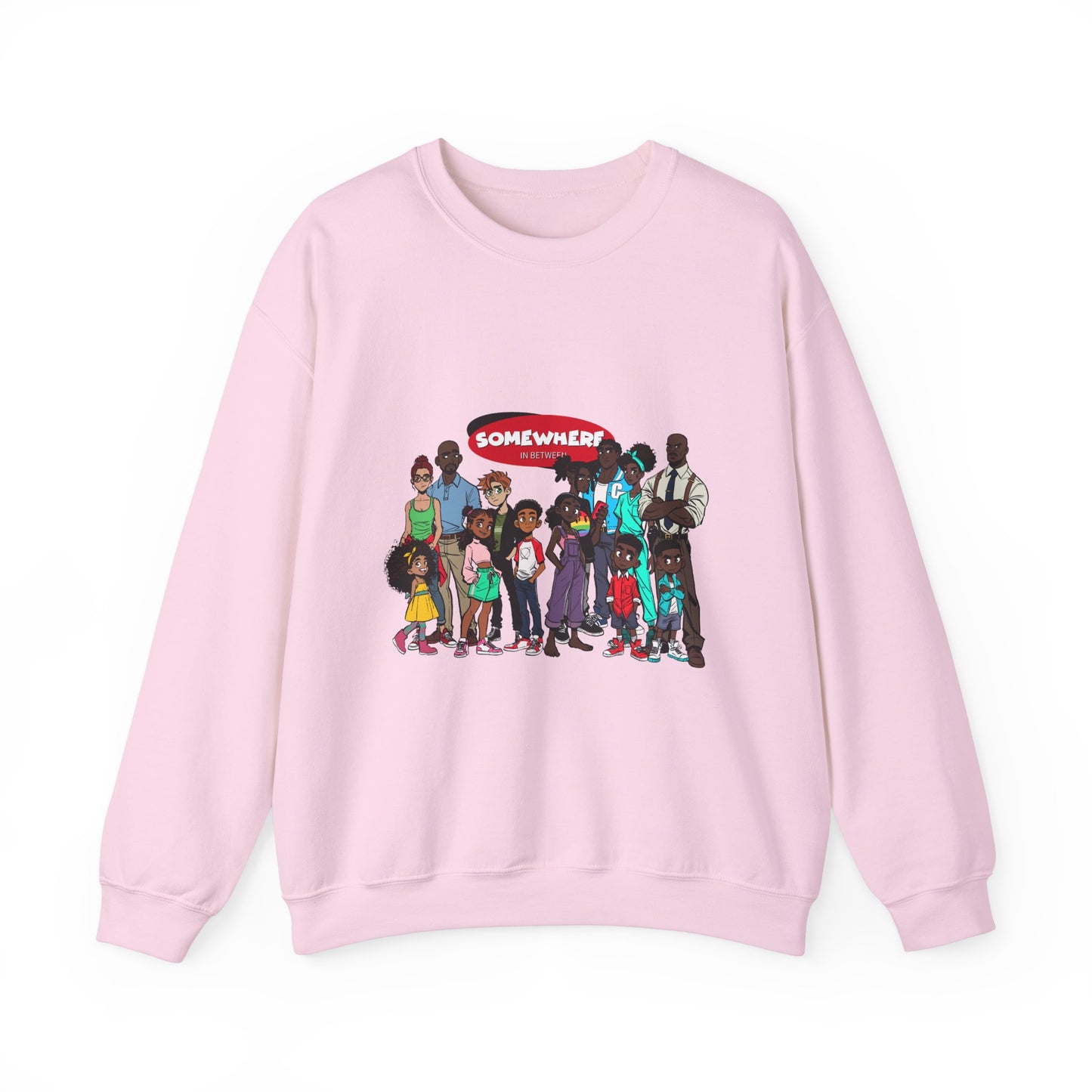 Somewhere in Between™ Unisex Crewneck Sweatshirt – “Family Gathering” Edition